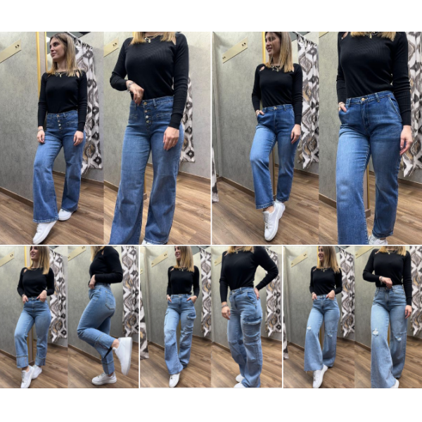 Carrellata dei jeans @taketwo_abbigliamento presentati nel reel e qualche modello già quasi sold out! Tela del jeans super elasticizzata, ottima vestibilità anche per le taglie morbide!