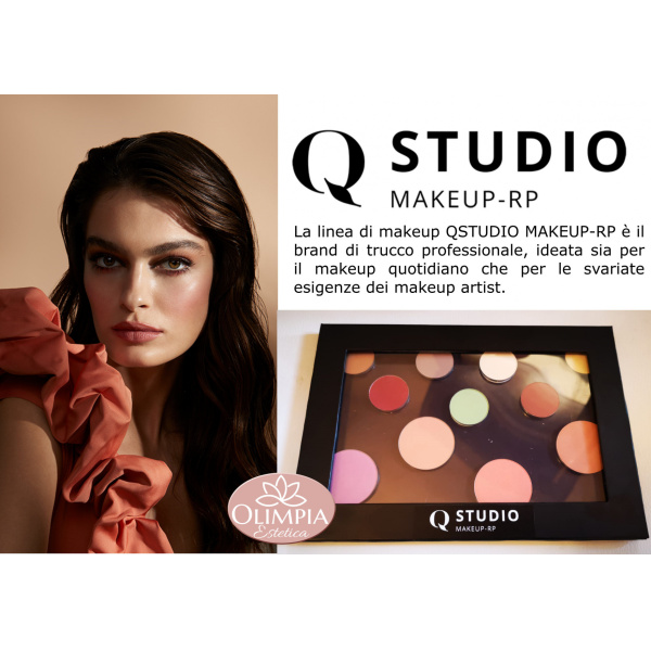 La linea di makeup QSTUDIO MAKEUP-RP è il brand di trucco professionale, ideata sia per il makeup quotidiano che per le svariate esigenze dei makeup artist.