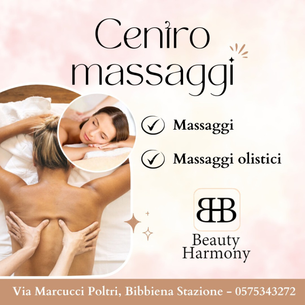 Beauty Harmony Carmen è anche centro massaggi.
Benessere per il corpo e per la mente 
Contattaci e prenota il tuo massaggio: 0575343272 o 3347727024