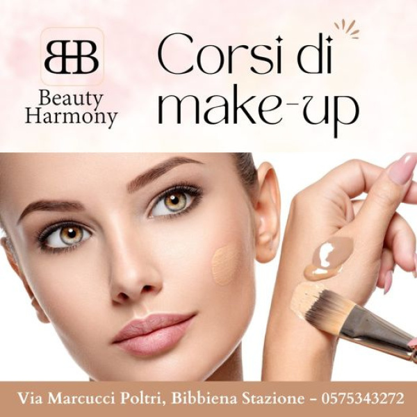 Regalati la bellezza con i nostri corsi di trucco personalizzati! 
Beauty Harmony - Via Marcucci Poltri, Bibbiena Stazione
Tel. 0575343272 |3347727024