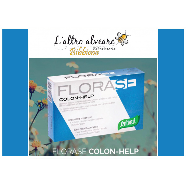 Florase COLON-HELP è composto da un mix di probiotici che favoriscono l'equilibrio della flora intestinale, dall'alga chlorella che aiuta a mantenere le normali funzioni del colon e contribuisce ad eliminare le tossine, dalla boswellia che possiede spicca