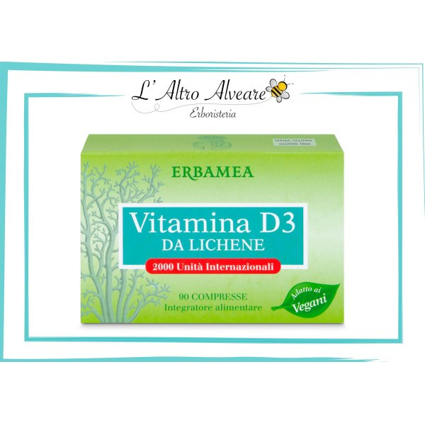 Vitamina D3, derivante dal lichene adatta anche ai vegani...