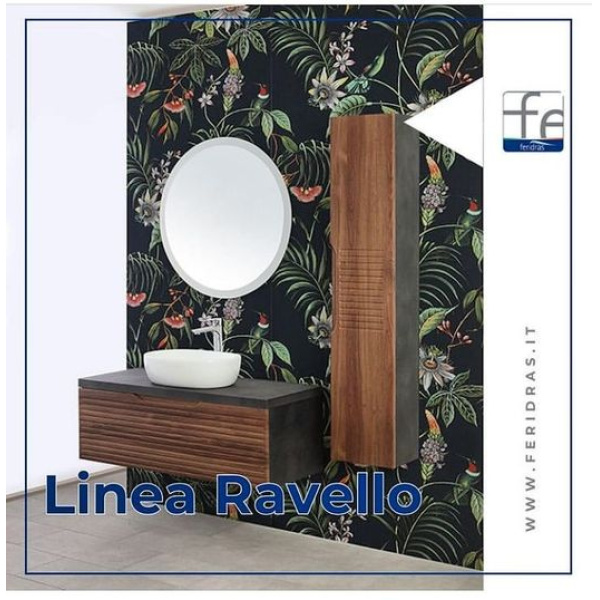 Praticità, stile e design sono gli elementi che contraddistinguono la composizione della linea Ravello per un risultato di tendenza nella stanza da bagno.